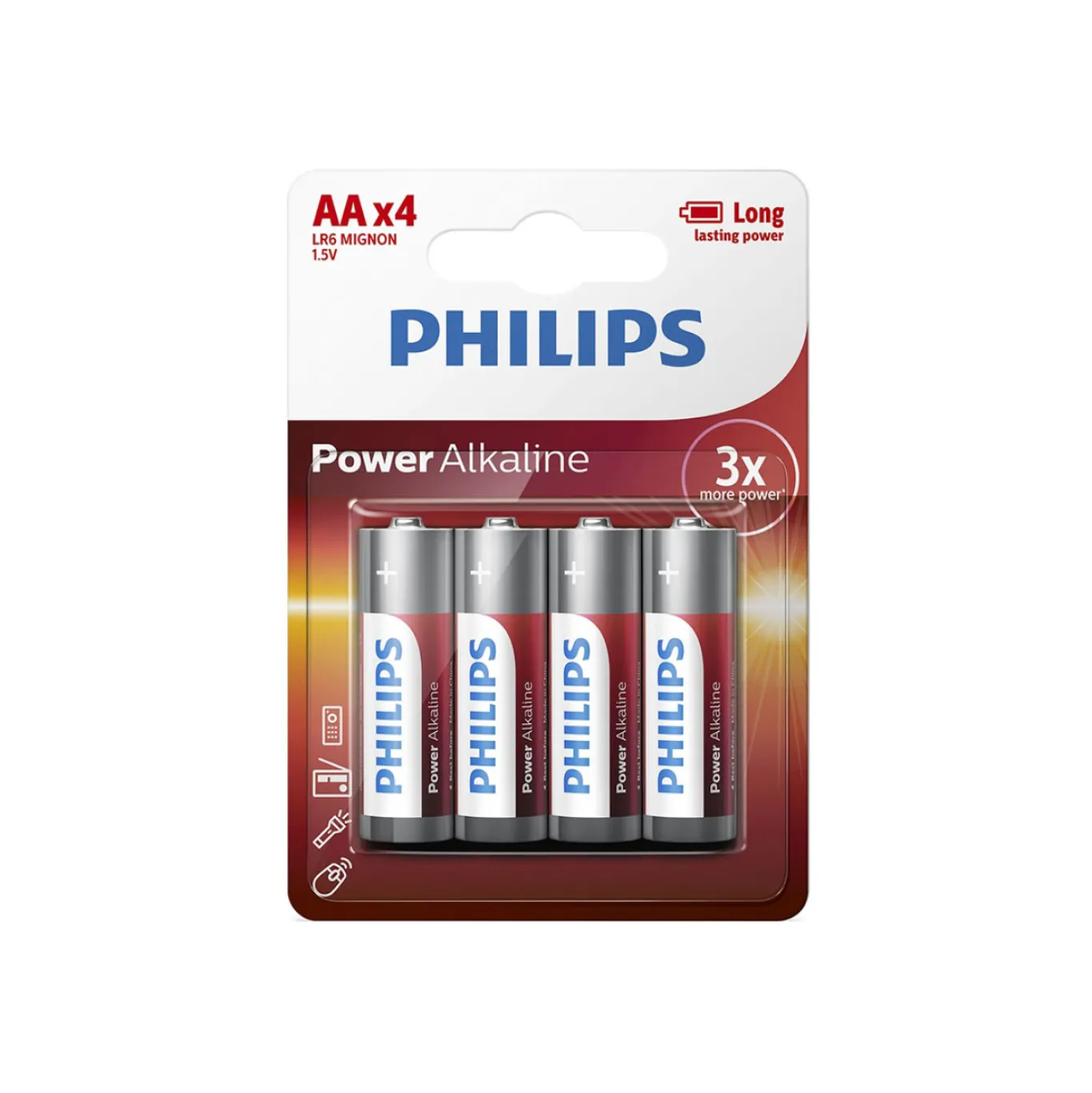 VIAMAJA Lys Og Led|Led Bloklys<Batterier Philips - AA pakke med 4 stk.