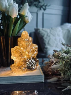 VIAMAJA Lamper|Mushroom Lamper<Blad med led lys og timer - Flere farver