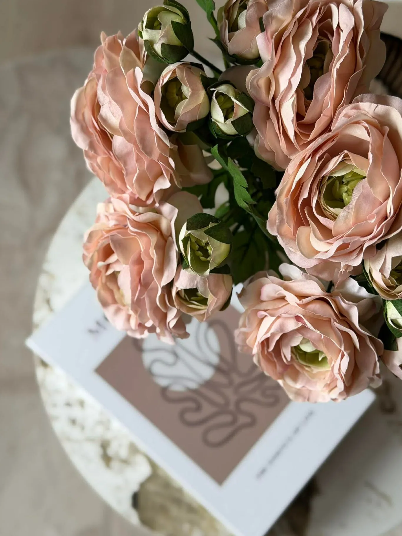 VIAMAJA Blomster<Blomst Pæon - Sart rosa 70cm