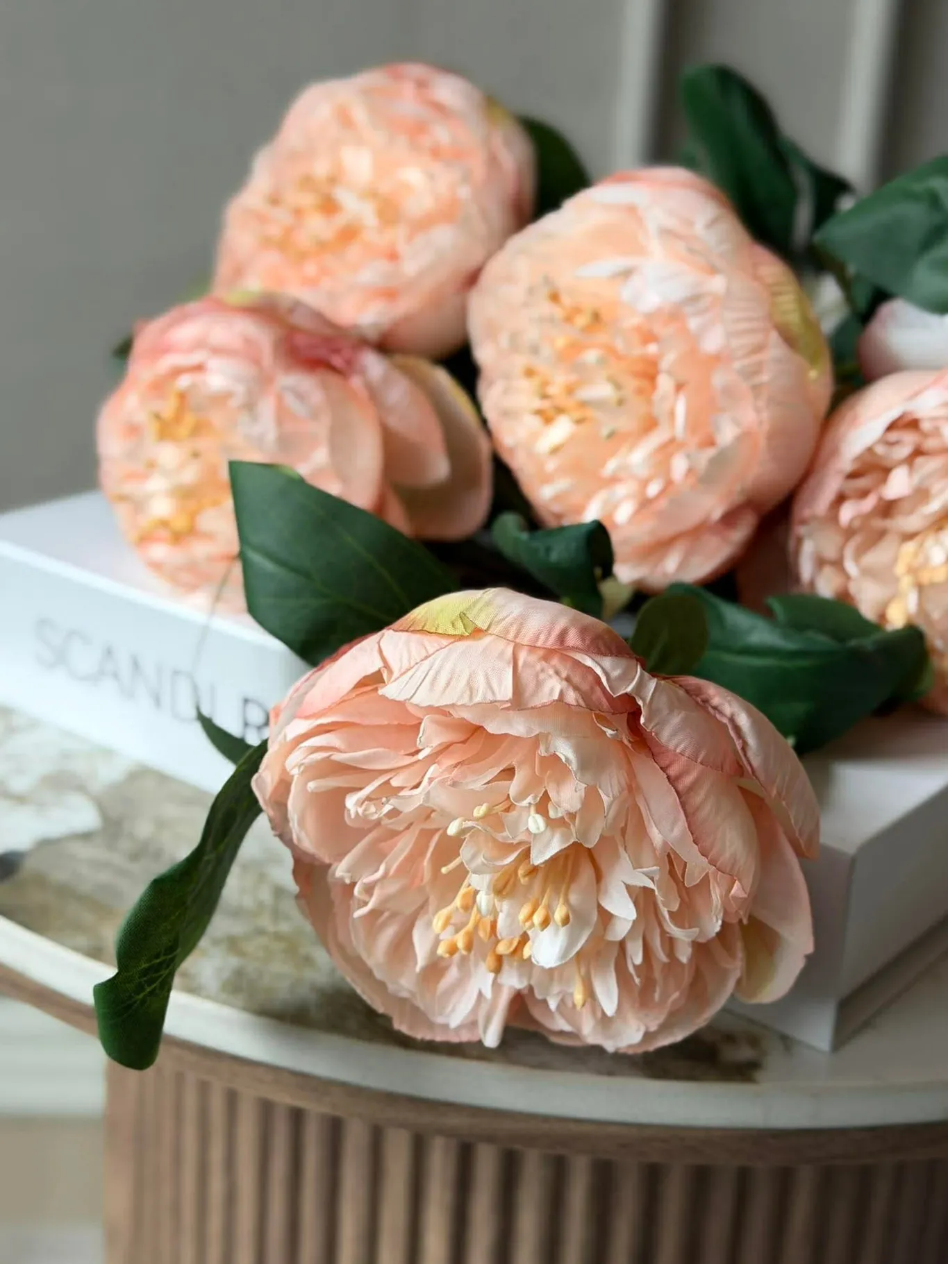 VIAMAJA Blomster<Blomst Pæon - Sart rosa 70cm