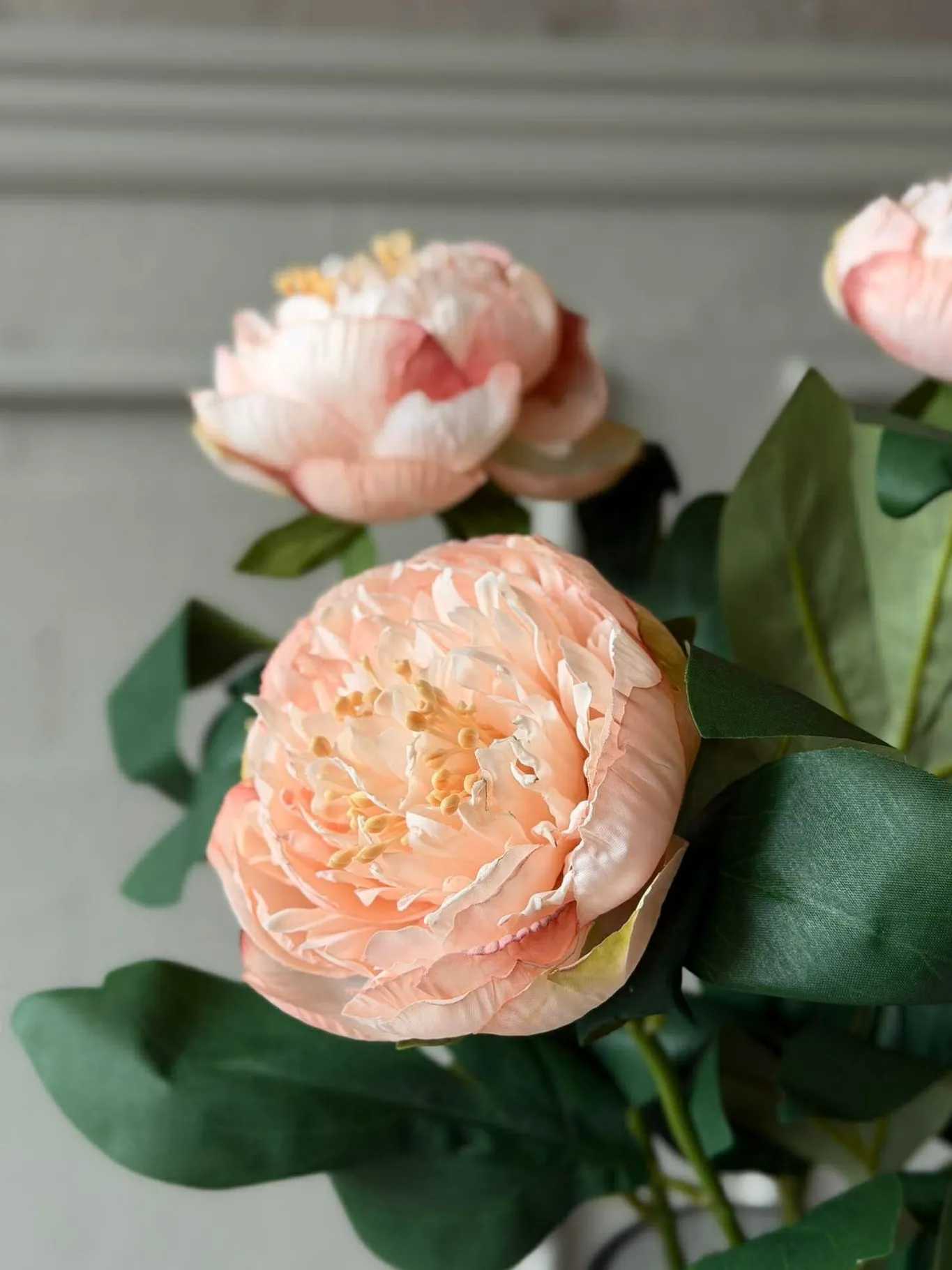 VIAMAJA Blomster<Blomst Pæon - Sart rosa 70cm