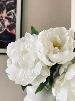 VIAMAJA Blomster<Blomst Pæon hvid