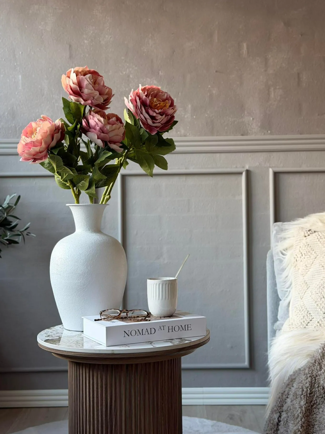 VIAMAJA Blomster<Blomst Pæon Rosa