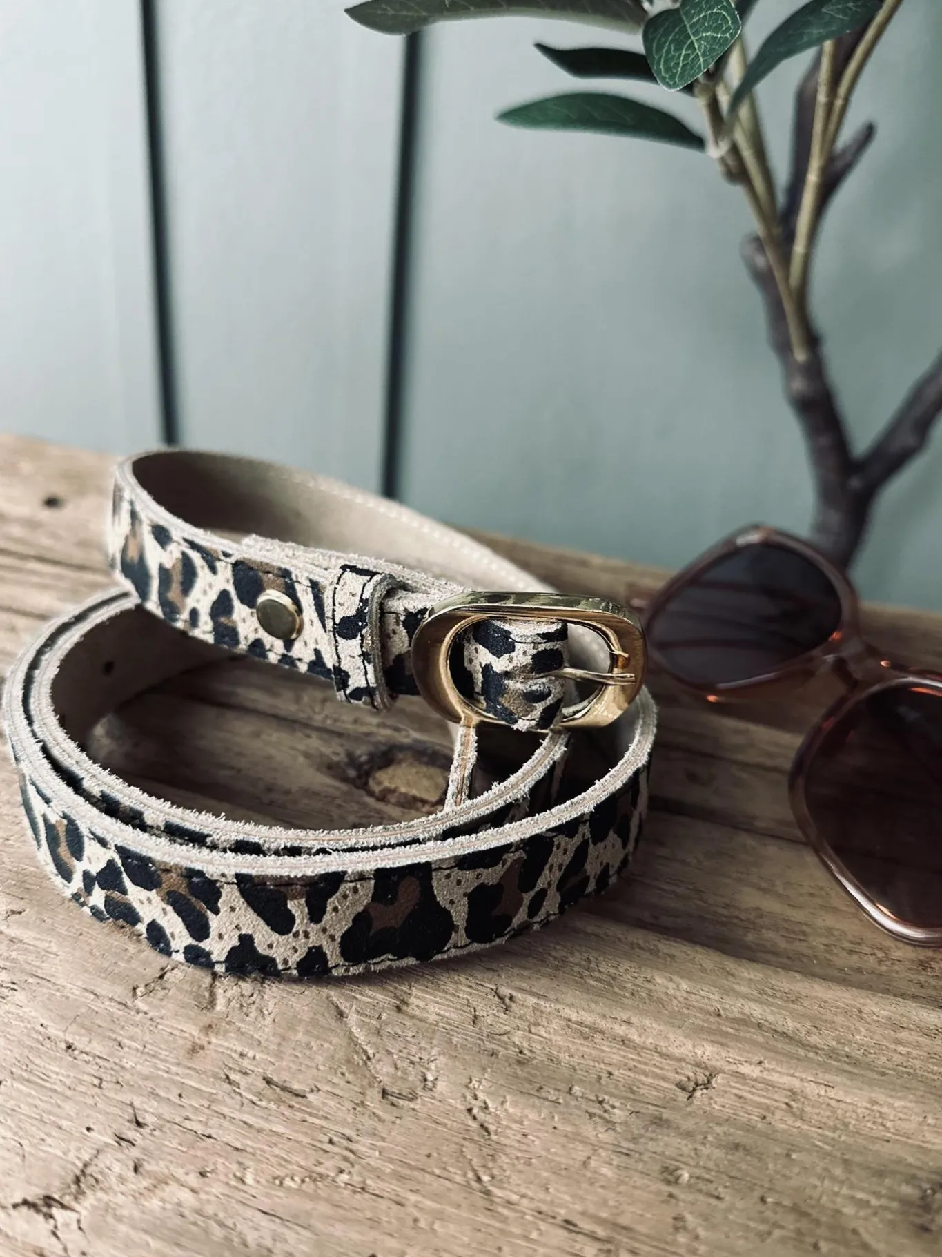 VIAMAJA Bælter<Bælte Aura leopard – 95 cm