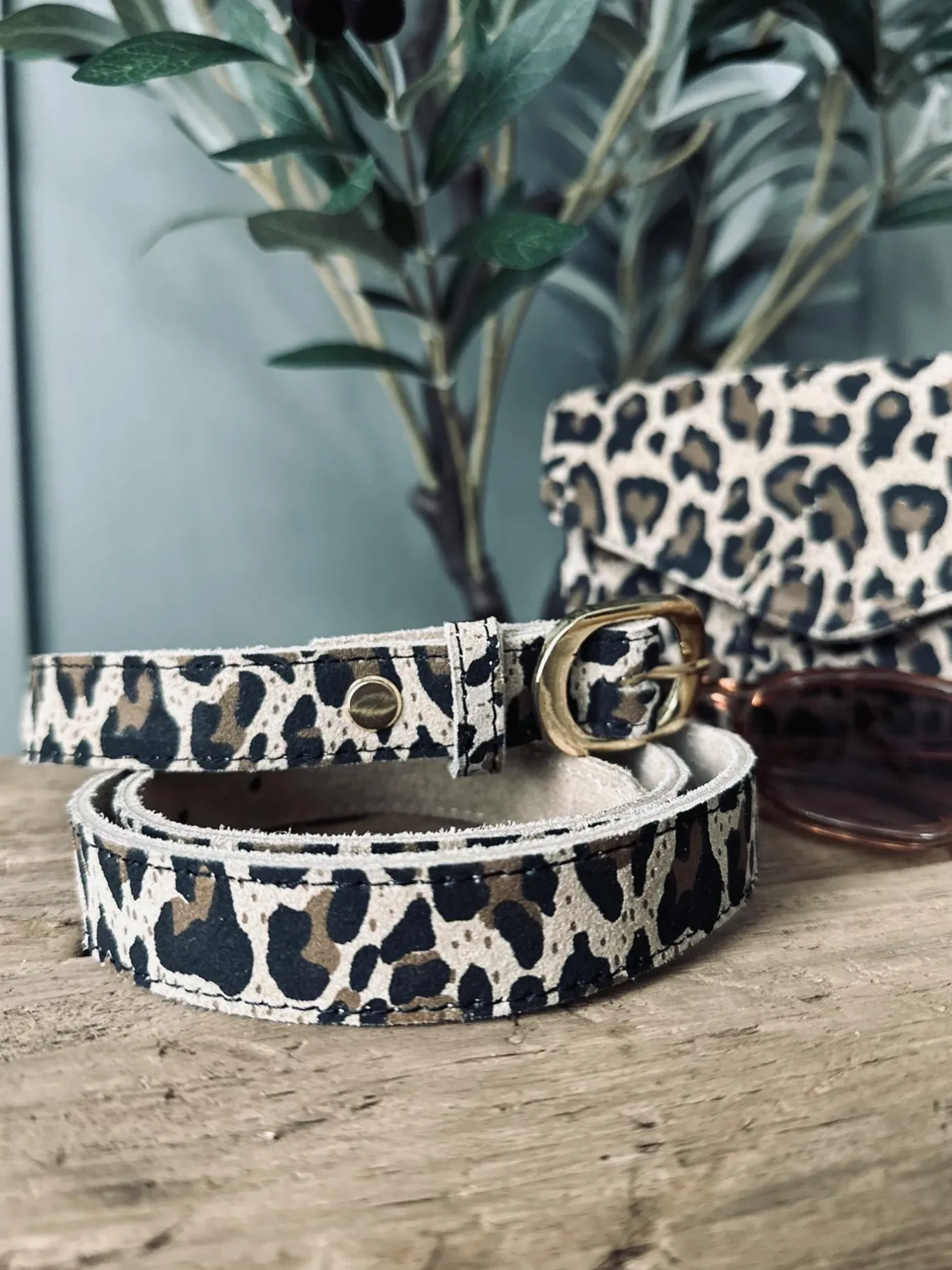 VIAMAJA Bælter<Bælte Aura leopard – 95 cm