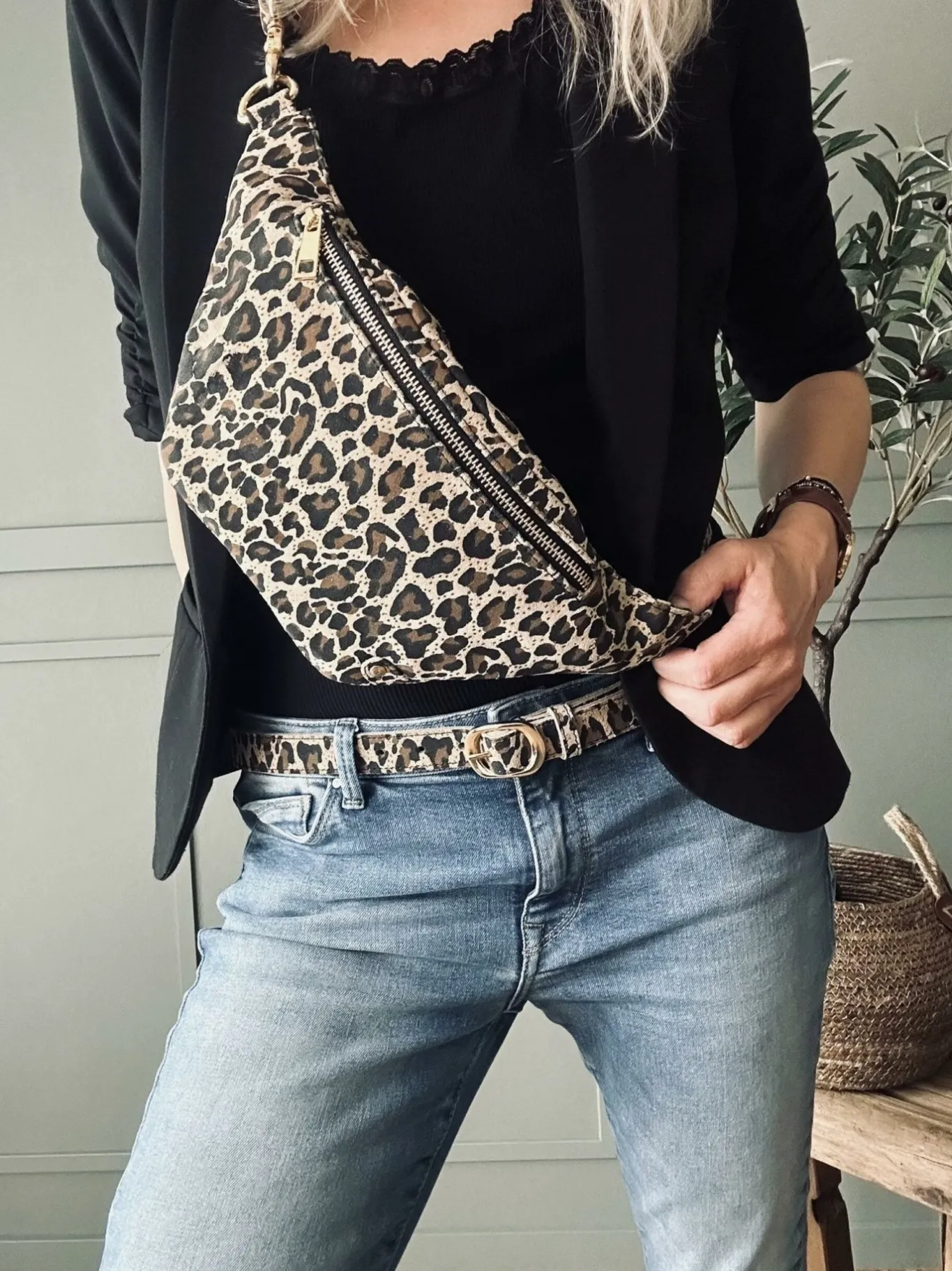 VIAMAJA Bælter<Bælte Aura leopard – 95 cm