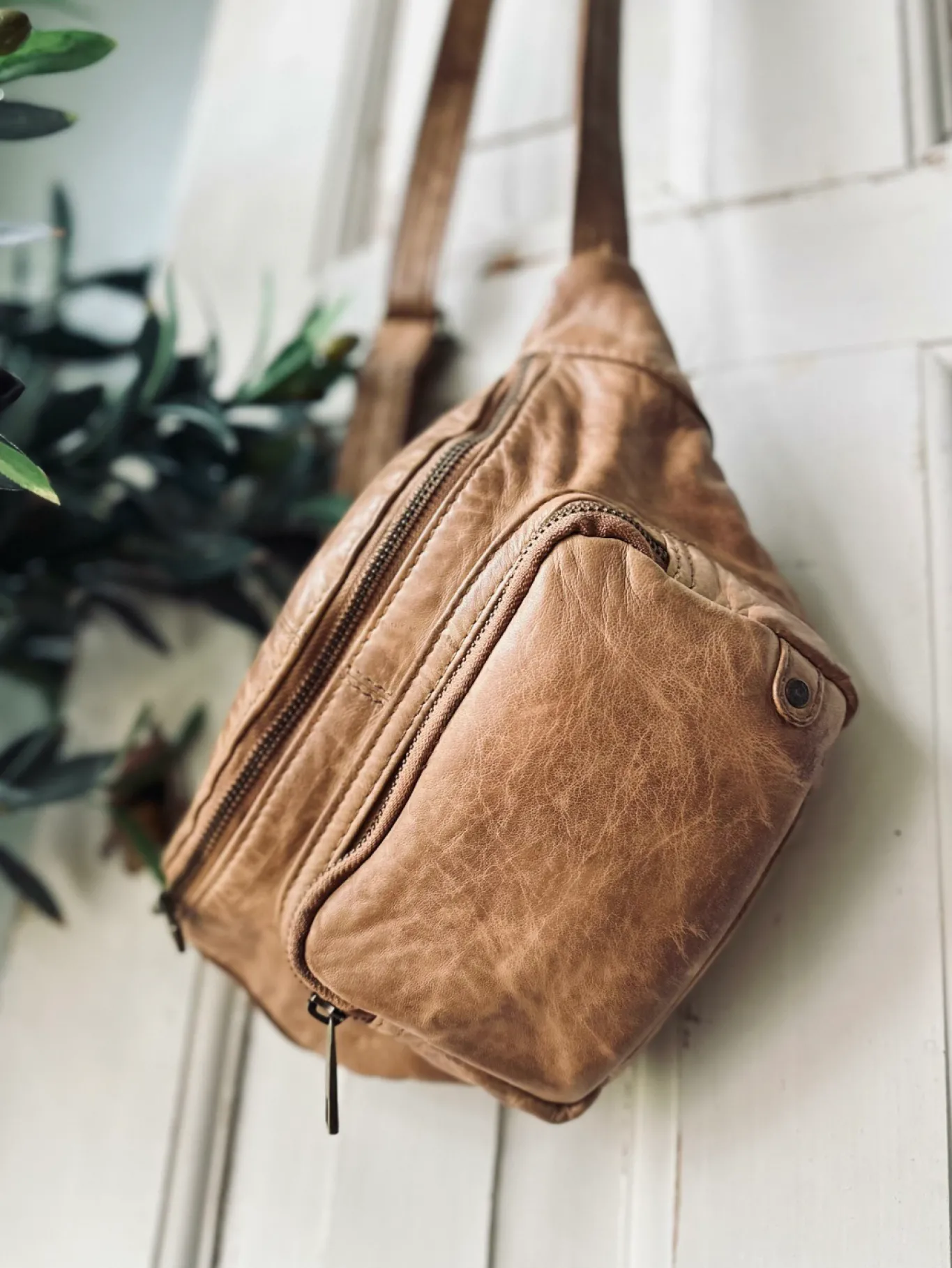 VIAMAJA Bæltetasker<Bæltetaske i vintage look CLASSY - Camel