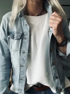 VIAMAJA Bluser<Bluse Dagmar super blød kvalitet – White
