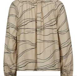VIAMAJA Bluser<Bluse Evy - Cream Graphic