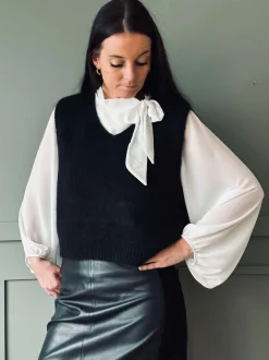 VIAMAJA Bluser<Bluse m. Sløjfe - White