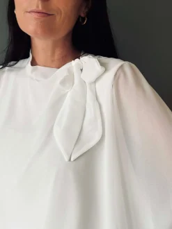 VIAMAJA Bluser<Bluse m. Sløjfe - White