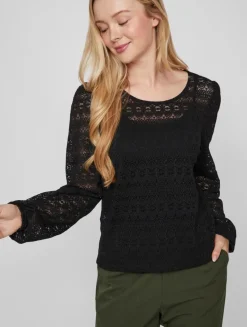 VIAMAJA Bluser<Bluse med blonde - Chikka Black