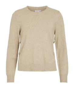 VIAMAJA Bluser<Bluse med smukke knapper - Beige