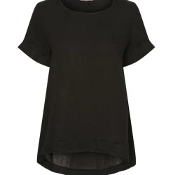 VIAMAJA Bluser<Bluse oversize hørmix – Black