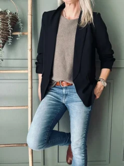 VIAMAJA Bluser<Bluse Sia Taupe – Oversize