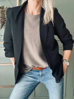 VIAMAJA Bluser<Bluse Sia Taupe – Oversize
