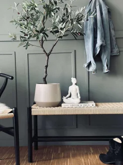 VIAMAJA Bænke Og Daybeds|Entremøbel<Bænk bøg Sort / natur - 120 cm