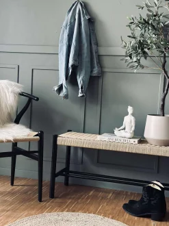 VIAMAJA Bænke Og Daybeds|Entremøbel<Bænk bøg Sort / natur - 120 cm