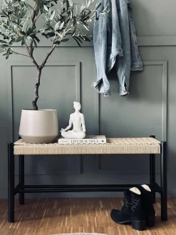 VIAMAJA Bænke Og Daybeds|Entremøbel<Bænk bøg Sort / natur - 90 cm