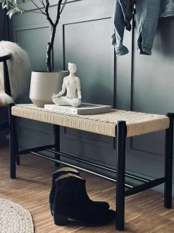 VIAMAJA Bænke Og Daybeds|Entremøbel<Bænk bøg Sort / natur - 90 cm