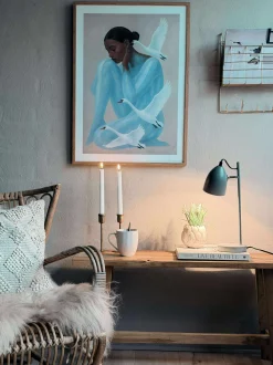 VIAMAJA Lamper<Bordlampe - Grå metal