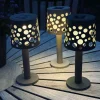 VIAMAJA Lys Og Led|Udendørs Led<Bordlampe med solceller - Mørk beige