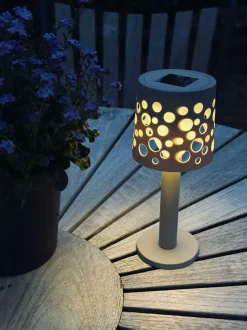 VIAMAJA Lys Og Led|Udendørs Led<Bordlampe med solceller - Lys beige