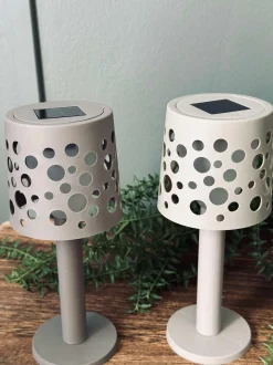VIAMAJA Lys Og Led|Udendørs Led<Bordlampe med solceller - Lys beige