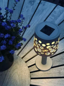 VIAMAJA Lys Og Led|Udendørs Led<Bordlampe med solceller - Lys beige