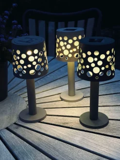 VIAMAJA Lys Og Led|Udendørs Led<Bordlampe med solceller - Lys beige