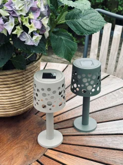 VIAMAJA Lys Og Led|Udendørs Led<Bordlampe med solceller - Lys beige