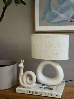 VIAMAJA Lamper<Bordlampe STONEWARE - Lys Natur