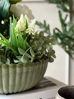 VIAMAJA Urtepotter|Interiør<Bowl i beton look - Grøn