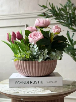 VIAMAJA Urtepotter|Interiør<Bowl i beton look - Rosa