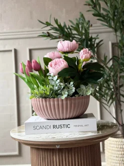 VIAMAJA Urtepotter|Interiør<Bowl i beton look - Rosa