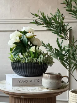 VIAMAJA Urtepotter|Interiør<Bowl i beton look - Stone