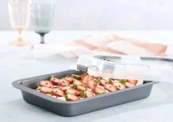 VIAMAJA Alt Til Bagning<Bradepande med låg - Nonstick belægning