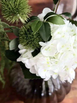 VIAMAJA Blomster<Buket - Lille hvid hortensia / Lime
