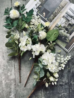 VIAMAJA Blomster<Buket Hortensia - Hvid