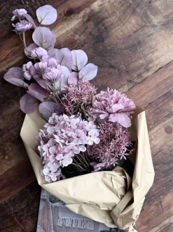 VIAMAJA Blomster<Buket med hortensia - Syren / pink