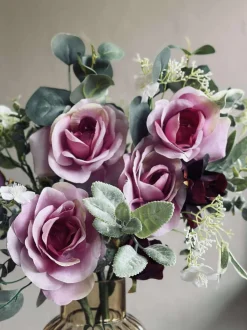 VIAMAJA Blomster<Buket med roser - Pink