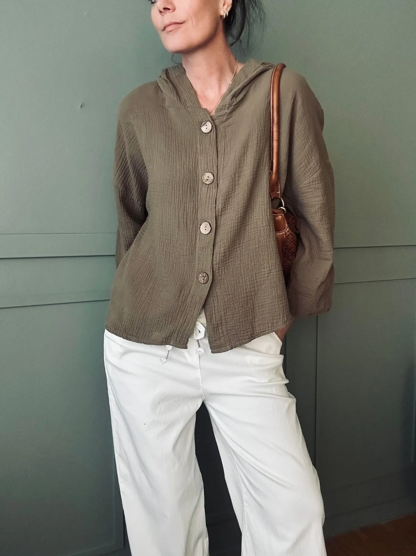 VIAMAJA Bukser<Bukser m. stretch Hvid – plus onesize 40-48