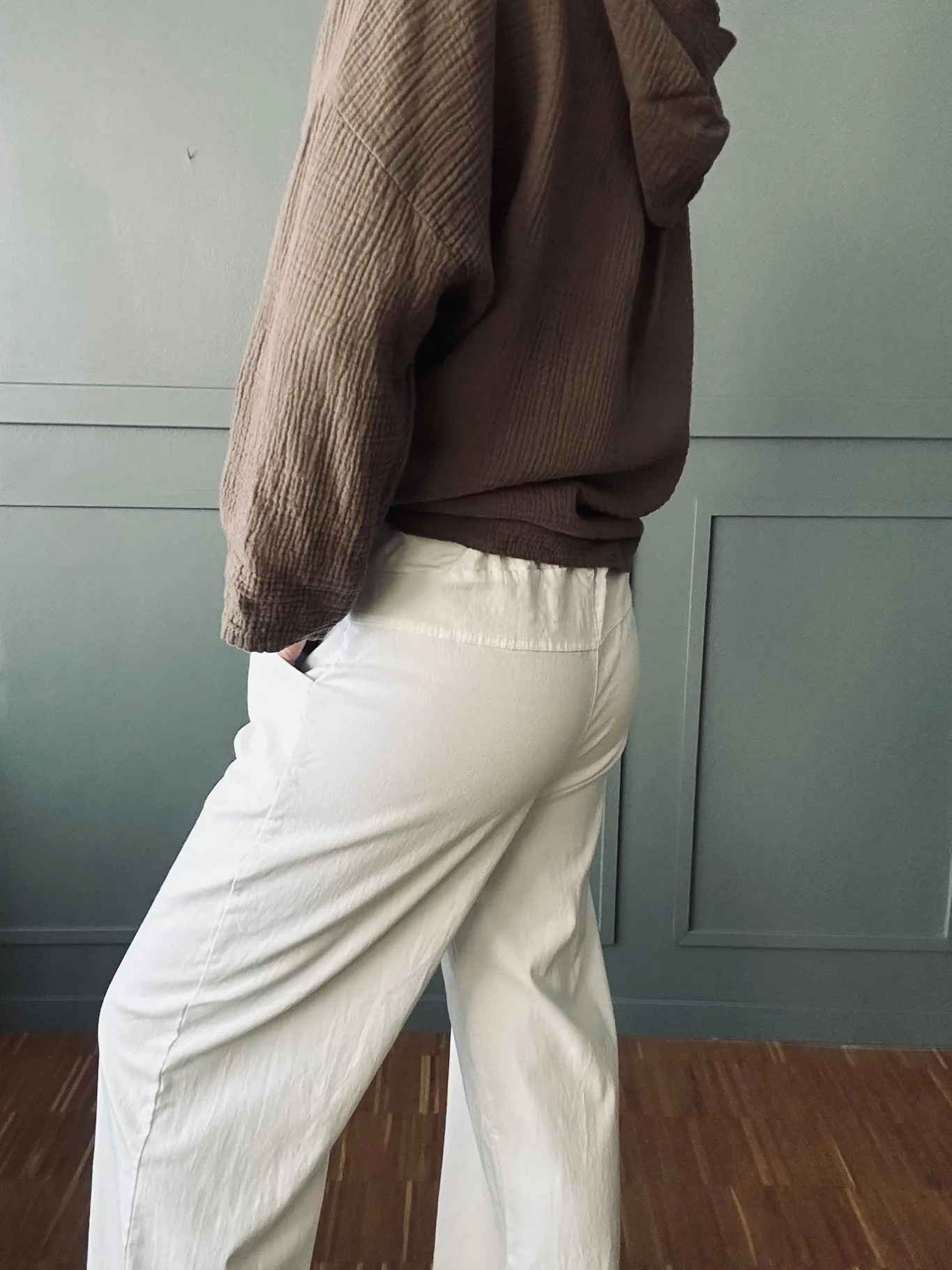VIAMAJA Bukser<Bukser m. stretch Hvid – plus onesize 40-48