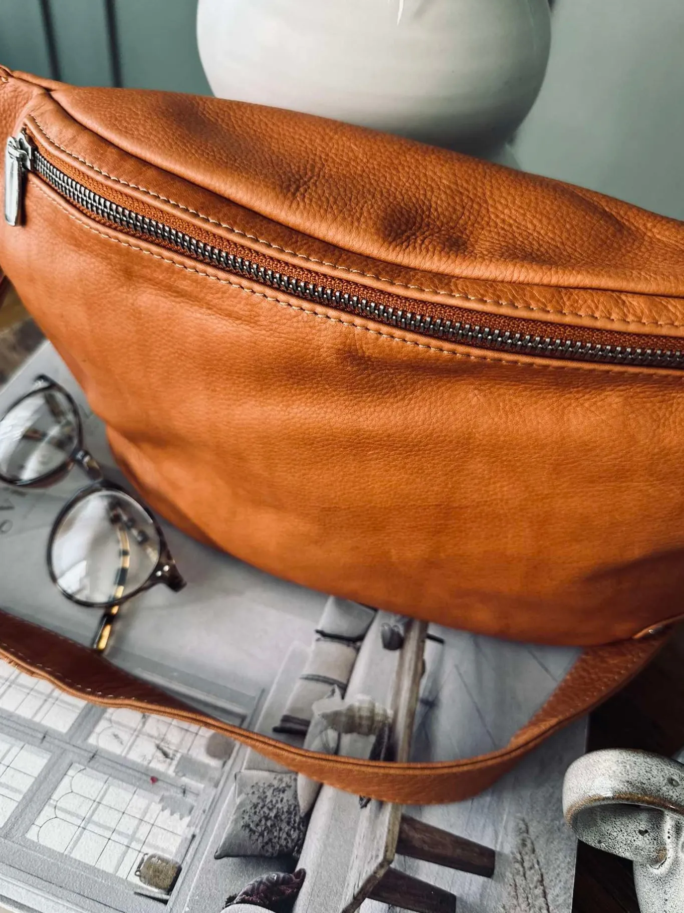 VIAMAJA Bæltetasker<Bumbag Aura Big Cognac