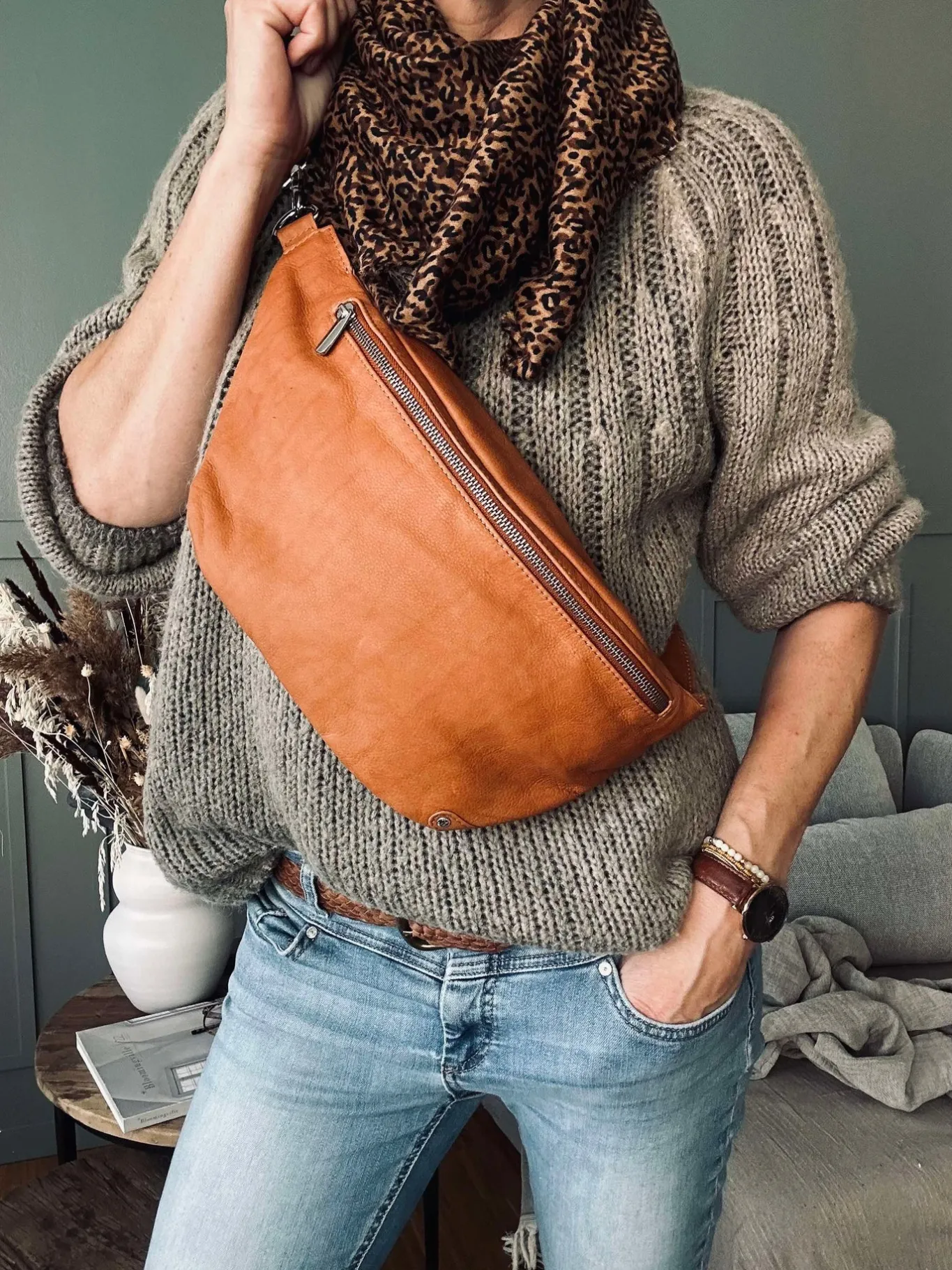 VIAMAJA Bæltetasker<Bumbag Aura Big Cognac