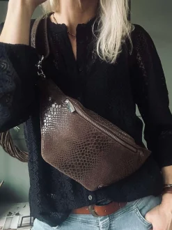 VIAMAJA Bæltetasker<Bumbag Aura Brown Croco