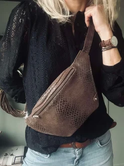 VIAMAJA Bæltetasker<Bumbag Aura Brown Croco