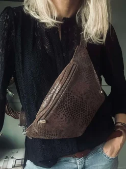 VIAMAJA Bæltetasker<Bumbag Aura Brown Croco