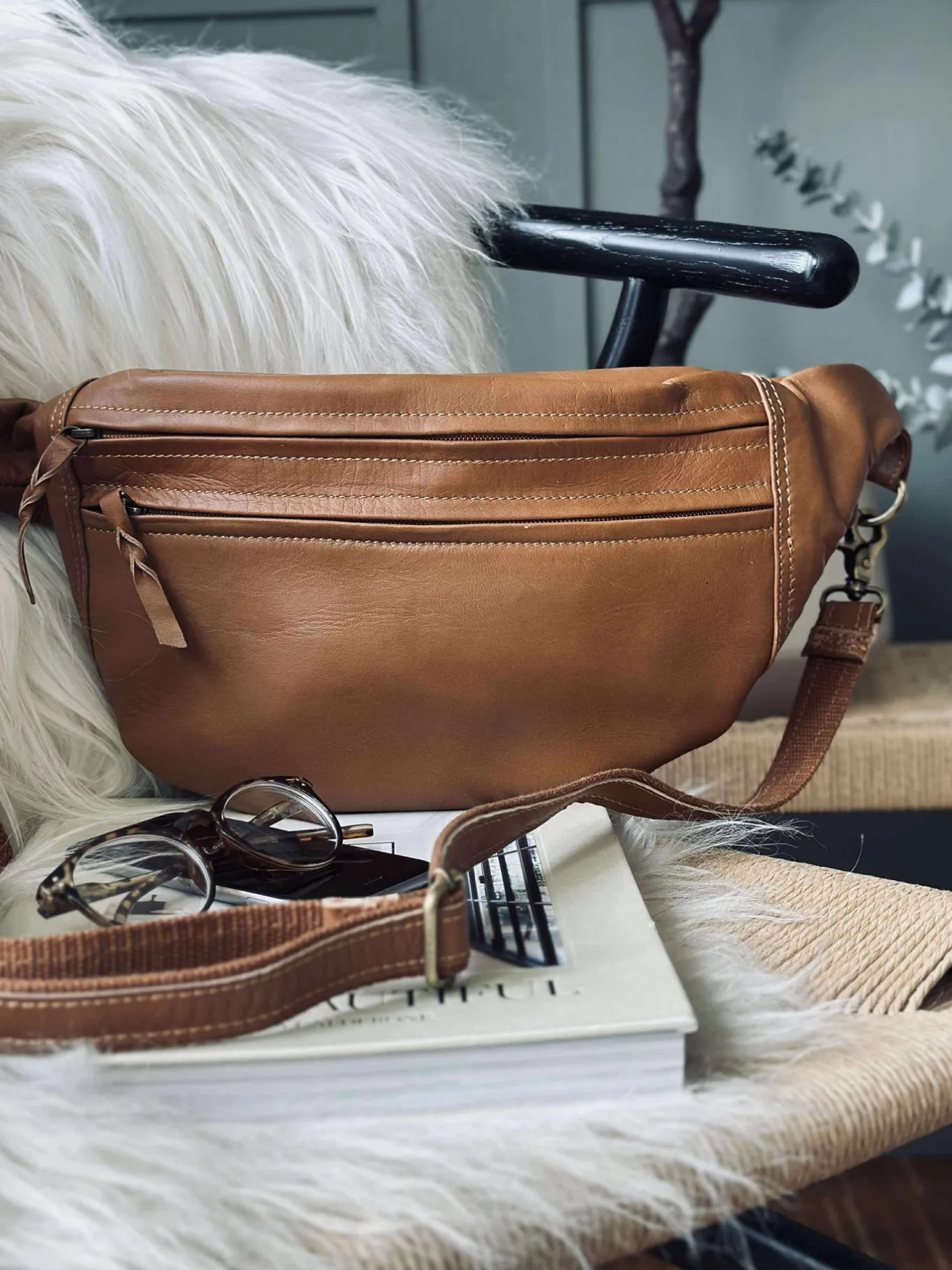 VIAMAJA Bæltetasker<Bumbag Big Selma - Cognac