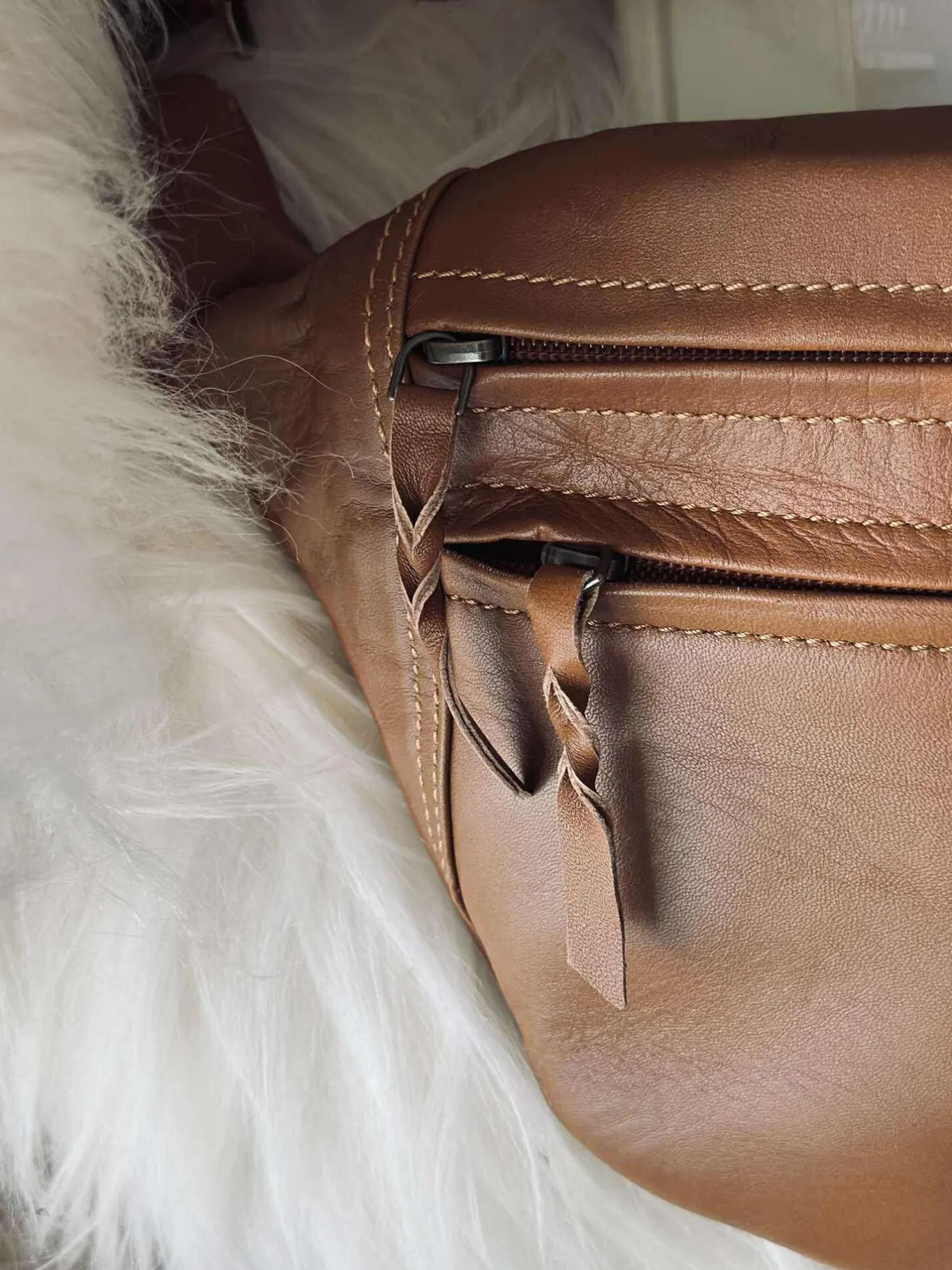 VIAMAJA Bæltetasker<Bumbag Big Selma - Cognac